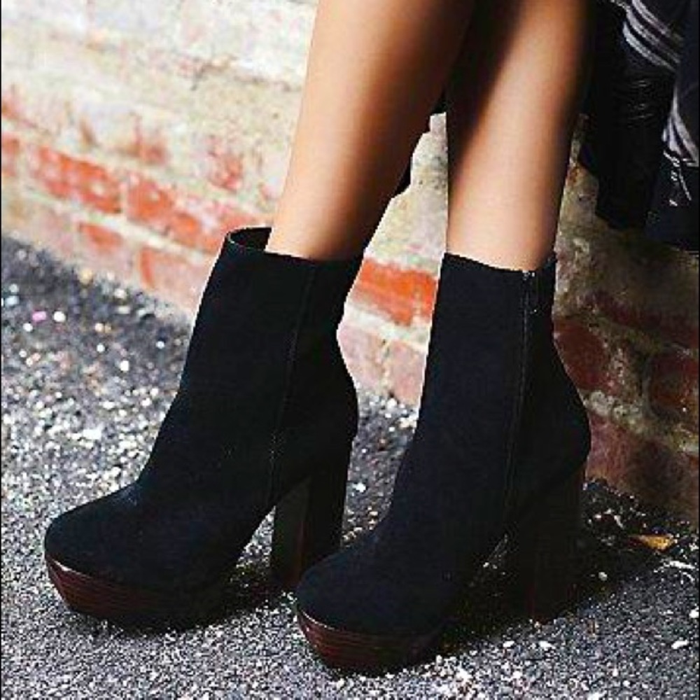 Jeffrey Campbell+Free People Platform Ankle Boots